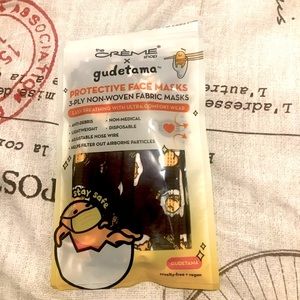 Gudetama Face Mask. (6 disposable)